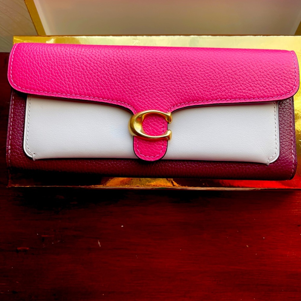 Coach Tabby Long Wallet in Colorblock